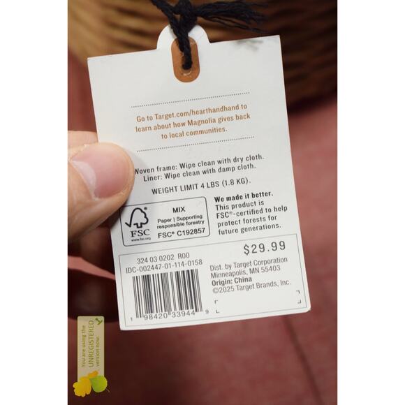 Hearth & Hand with Magnolia 3.5L Woven Ice Holder Bucket - Picture 5 of 7